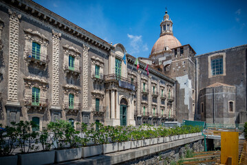 Fototapeta premium Catania, ciudad barroca (UNESCO). Sicilia (Italia)