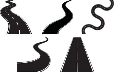 Road Eps Vector Eps Vector,  Silhouette, Logo, Road Eps Vector  Eps Vector Cut Files for Cricut Design, Road Eps Vector  Digital Commercial Clipart 