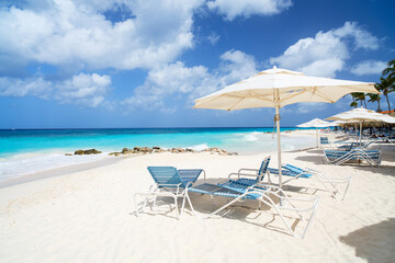 Idyllic beach at Caribbean