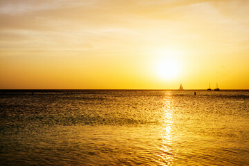 Beautiful Caribbean sunset