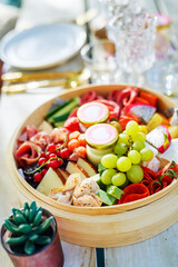 Luxury picnic close up