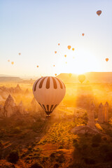 Sunrise hot air balloons in Cappadocia