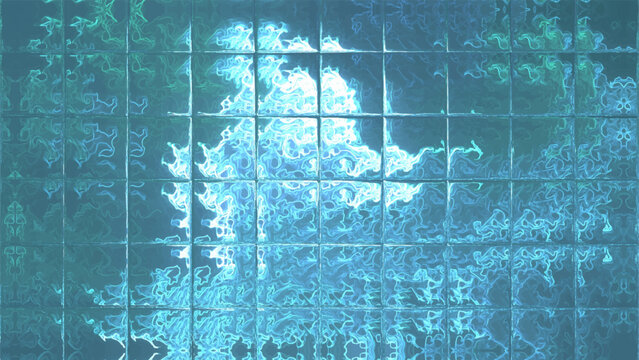 Vector Illustration of abstract vitrage background. Decorative stained glass pattern for design poster, cover, flyer and brochure.