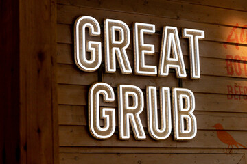 Obraz premium sign in a bar
