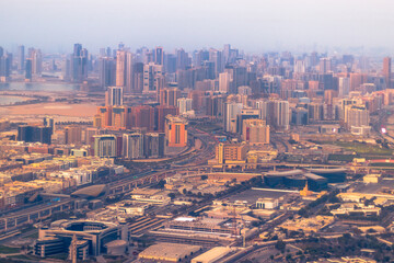 Naklejka na ściany i meble Pictures from above, Dubai, United Arab Emirates