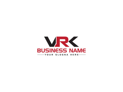 Initial VRK Logo Icon Design, Unique VR vrk Logo Letter Vector For Any Type Of Business