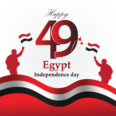 Egypt Independence Day on 6th October - obrazy, fototapety, plakaty