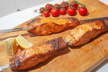 barbecue, pork, beef, lamb, sturgeon, chicken, meat, mushrooms,  fast food, cooking, fast food restaurant dishes, e-commerce