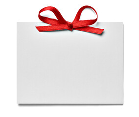 ribbon bow card note chirstmas celebration greeting invitation
