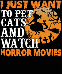 i just want to pet cats and watch horror movies