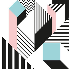 Seamless abstract geometric pattern