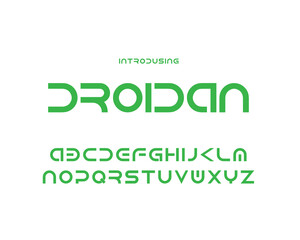 Abstract minimal modern alphabet fonts. Typography technology electronic digital music future creative font. vector illustraion