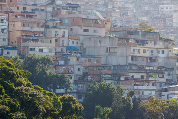 Obraz premium Rocinha favela in Rio de Janeiro, Brazil.
