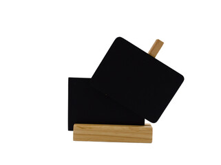 Blackboard clip on blackboard stand isolate on white