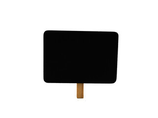 black board sign isolated on white background 