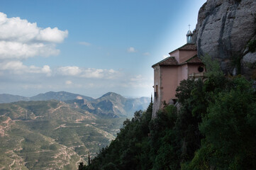 Fototapeta na wymiar Pisaje desde Montserrat