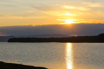 Sunrise at sea in Gaspé, QC, Canada	