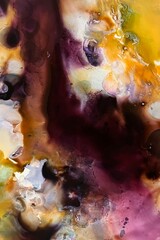 Abstract Alcohol Ink Watercolor Background With Space
