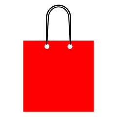 shopping bags red