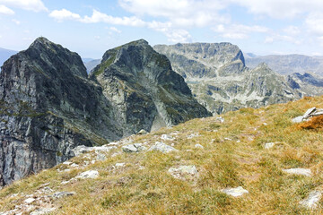 Landscape of Rila Mountain near Lovnitsa peak, Bulgaria