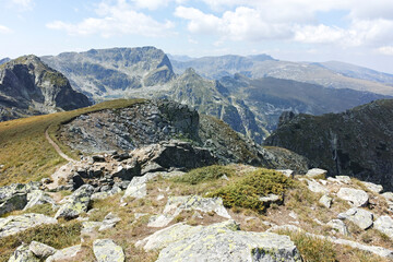 Landscape of Rila Mountain near Lovnitsa peak, Bulgaria