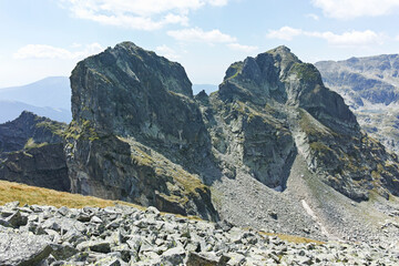 Landscape of Rila Mountain near Lovnitsa peak, Bulgaria