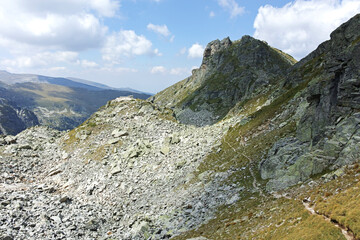 Fototapeta na wymiar Landscape of Rila Mountain near Lovnitsa peak, Bulgaria