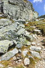 Landscape of Rila Mountain near Lovnitsa peak, Bulgaria