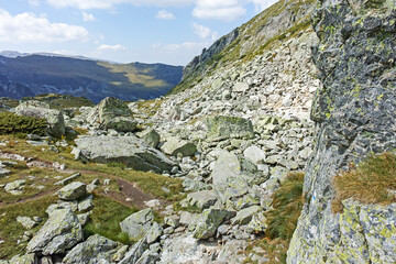 Landscape of Rila Mountain near Lovnitsa peak, Bulgaria