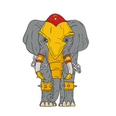 War Elephant Drawing