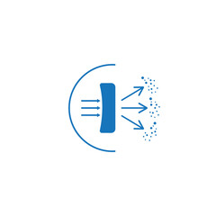 Dispersion icon vector