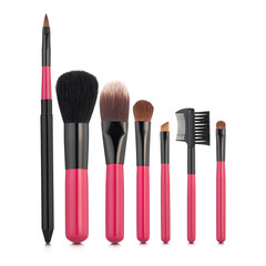 Makeup brushes max set mockup. A complete palette of makeup brushes for all occasions