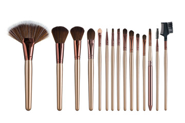 Makeup brushes max set mockup. A complete palette of makeup brushes for all occasions