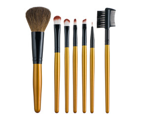 Makeup brushes max set mockup. A complete palette of makeup brushes for all occasions