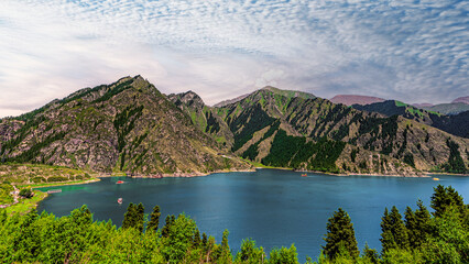 Landscape of Tianshan Tianchi Scenic Area, Xinjiang, China