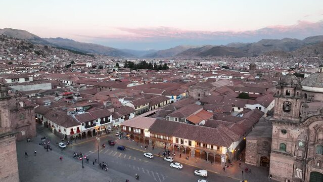 Downtown Cusco Peru, Near the Plaza de Armas and Cathedral	