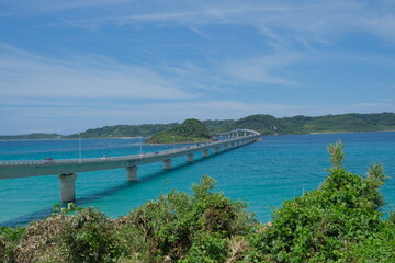 Obraz premium 角島大橋