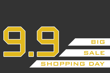9.9 SALE Shopping Day, Vector illustration.