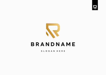 Letter R logo design, R monogram logo design minimal creative modern