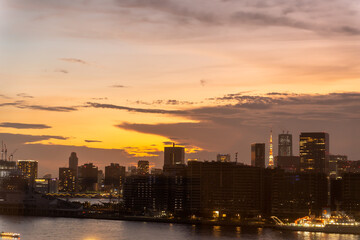 ウォーターフロント豊洲　夕景　東京タワー