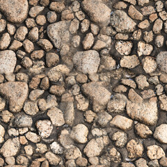 Dry rock under the river texture Seemless 8k texture