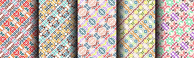 traditional modern abstract pattern ethnic bundle