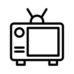 television line icon illustration vector graphic