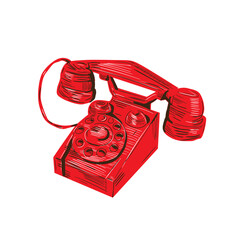 Telephone Vintage Drawing