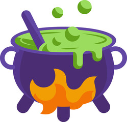 cauldron flat icon illustration