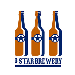 Beer Bottles Star Brewery Retro