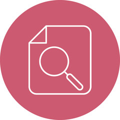 Search Multicolor Circle Line Inverted Icon