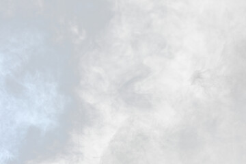 Dense Fluffy Puffs of White Smoke and Fog on transparent png Background, Abstract Smoke Clouds, Movement Blurred out of focus. Smoking blows from machine dry ice fly fluttering in Air, effect texture