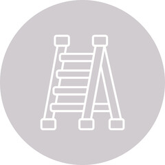 Ladder Multicolor Circle Line Inverted Icon