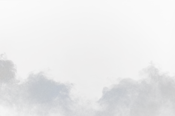 Poster Dichte pluizige rookwolken van witte rook en mist op transparante png-achtergrond, abstracte rookwolken, beweging wazig onscherp. Rokende blaasjes van droogijsvlieg die in de lucht fladdert, effect op textuur © Jade